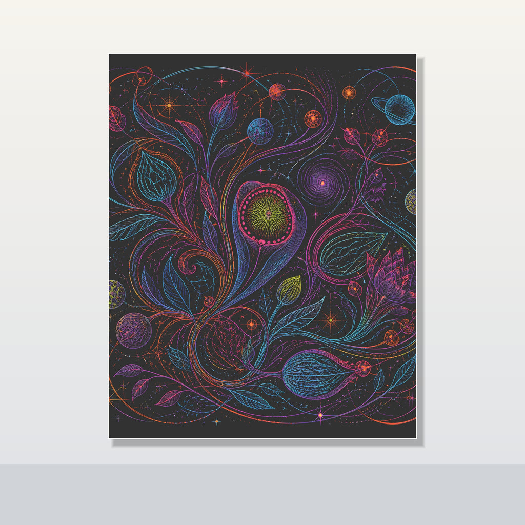 Astral Ink Tangle original KOSVYRE poster shown on a clean unframed display