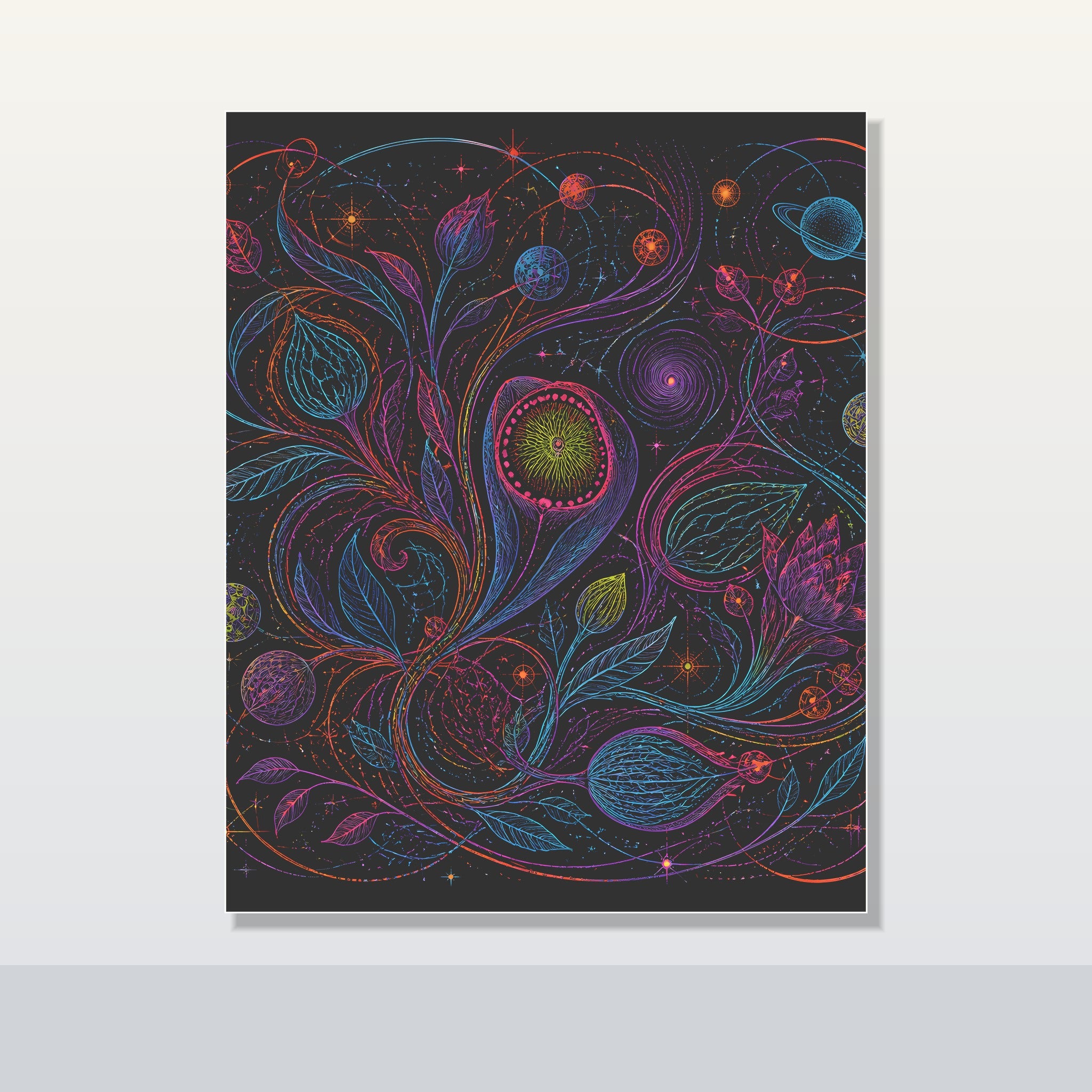 Astral Ink Tangle original KOSVYRE poster shown on a clean unframed display