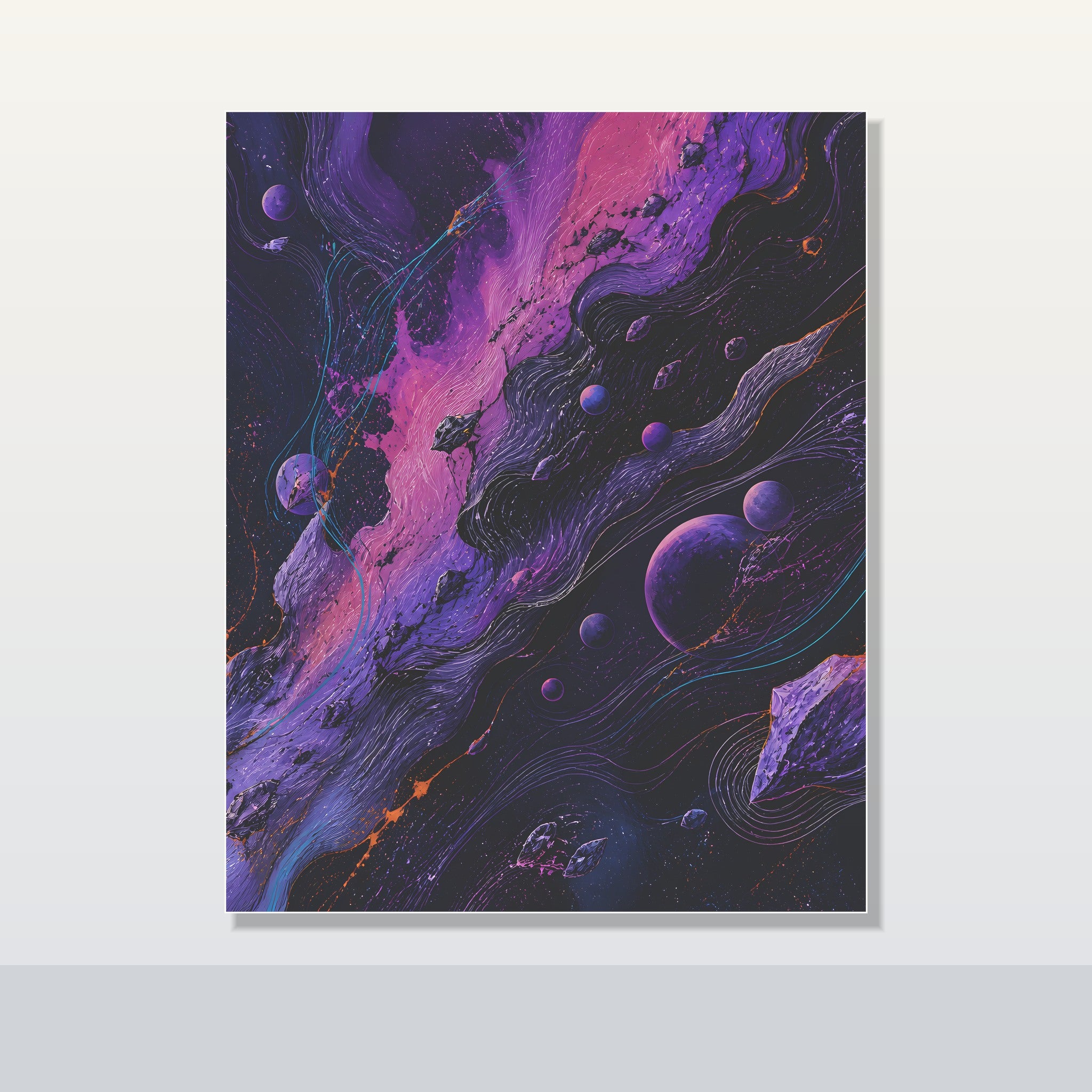 Astral Ink Transit original KOSVYRE poster shown on a clean unframed display