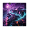 Basalt Prism Weather original KOSVYRE art print displayed with binder clips