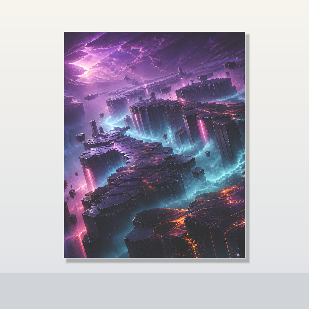 Basalt Prism Weather original KOSVYRE poster shown on a clean unframed display