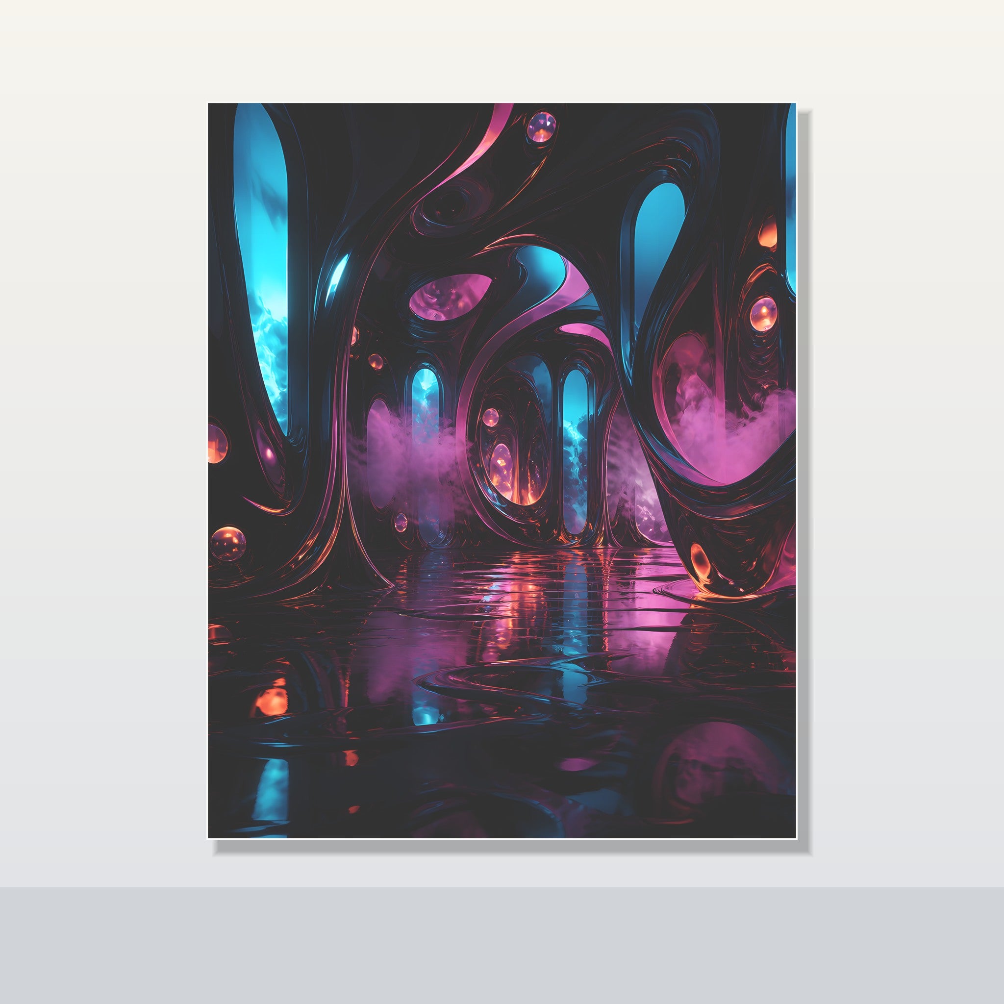 Blackwater Ribbon Hall original KOSVYRE poster shown on a clean unframed display