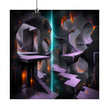 Broken Meridian Room original KOSVYRE art print displayed with binder clips