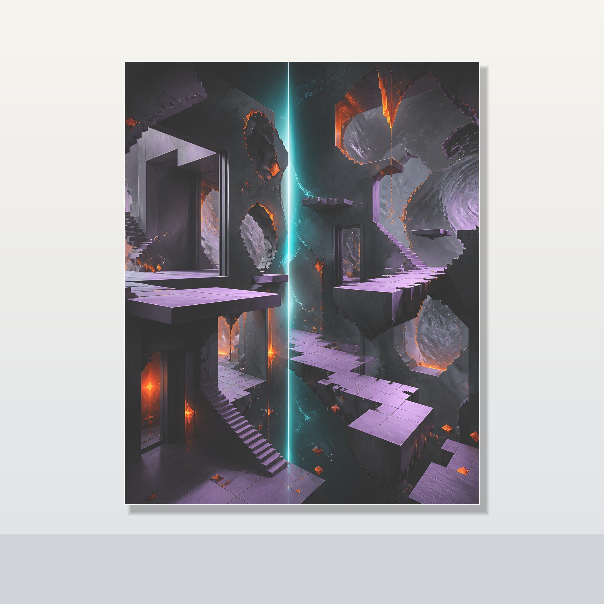 Broken Meridian Room original KOSVYRE poster shown on a clean unframed display