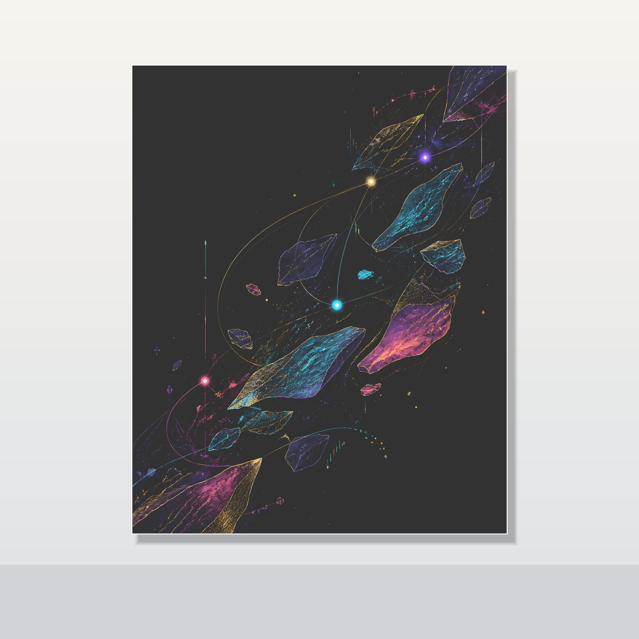 Celestial Drift Tapestry original KOSVYRE poster shown on a clean unframed display