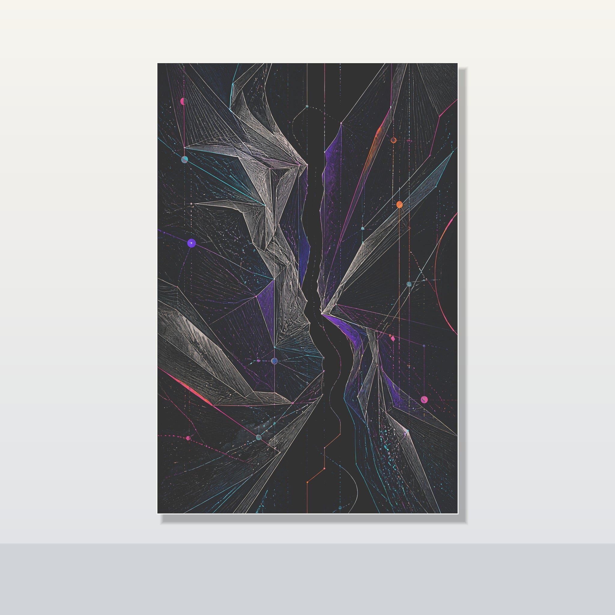 Celestial Fold Choir original KOSVYRE poster shown on a clean unframed display