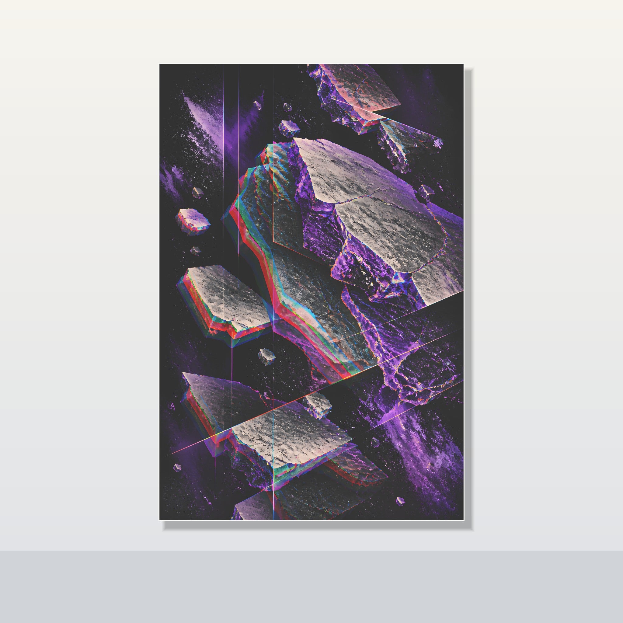 Chromatic Afterimage Quarry original KOSVYRE poster shown on a clean unframed display