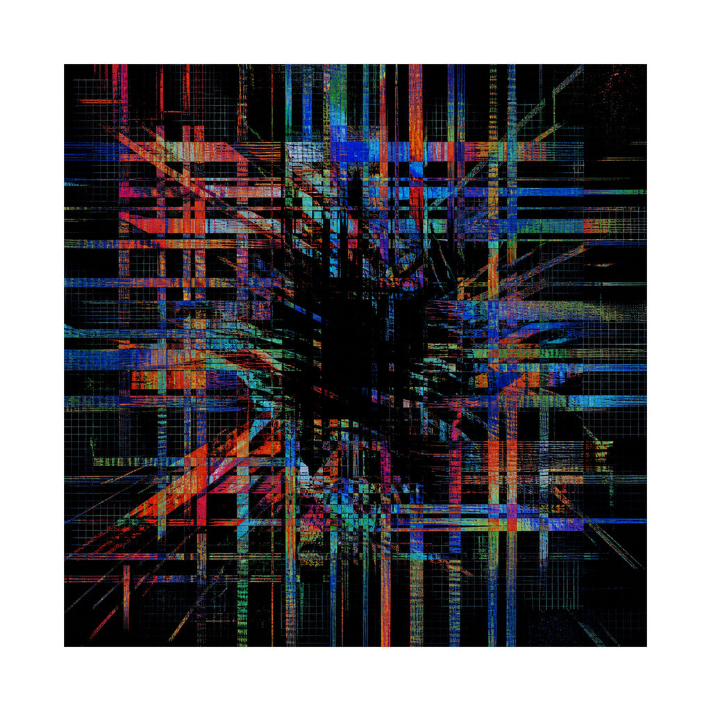 Chromatic Null Loom original KOSVYRE art print shown on a clean white display