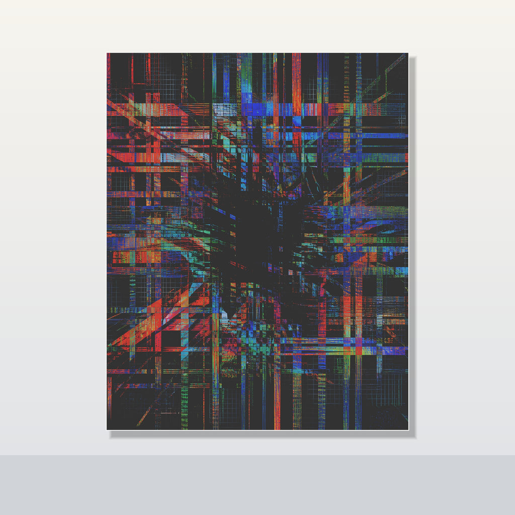Chromatic Null Loom original KOSVYRE poster shown on a clean unframed display