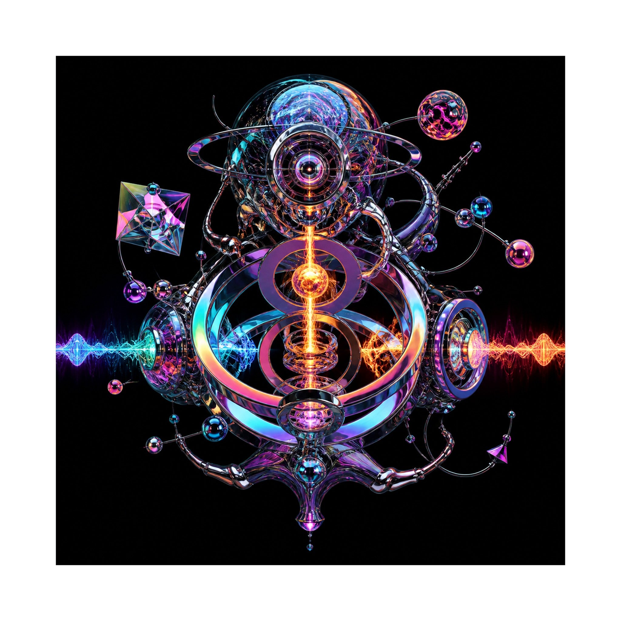 Chromatic Relay original KOSVYRE art print shown on a clean white display