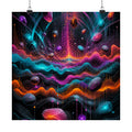 Chromatic Signal Reservoir original KOSVYRE art print displayed with binder clips
