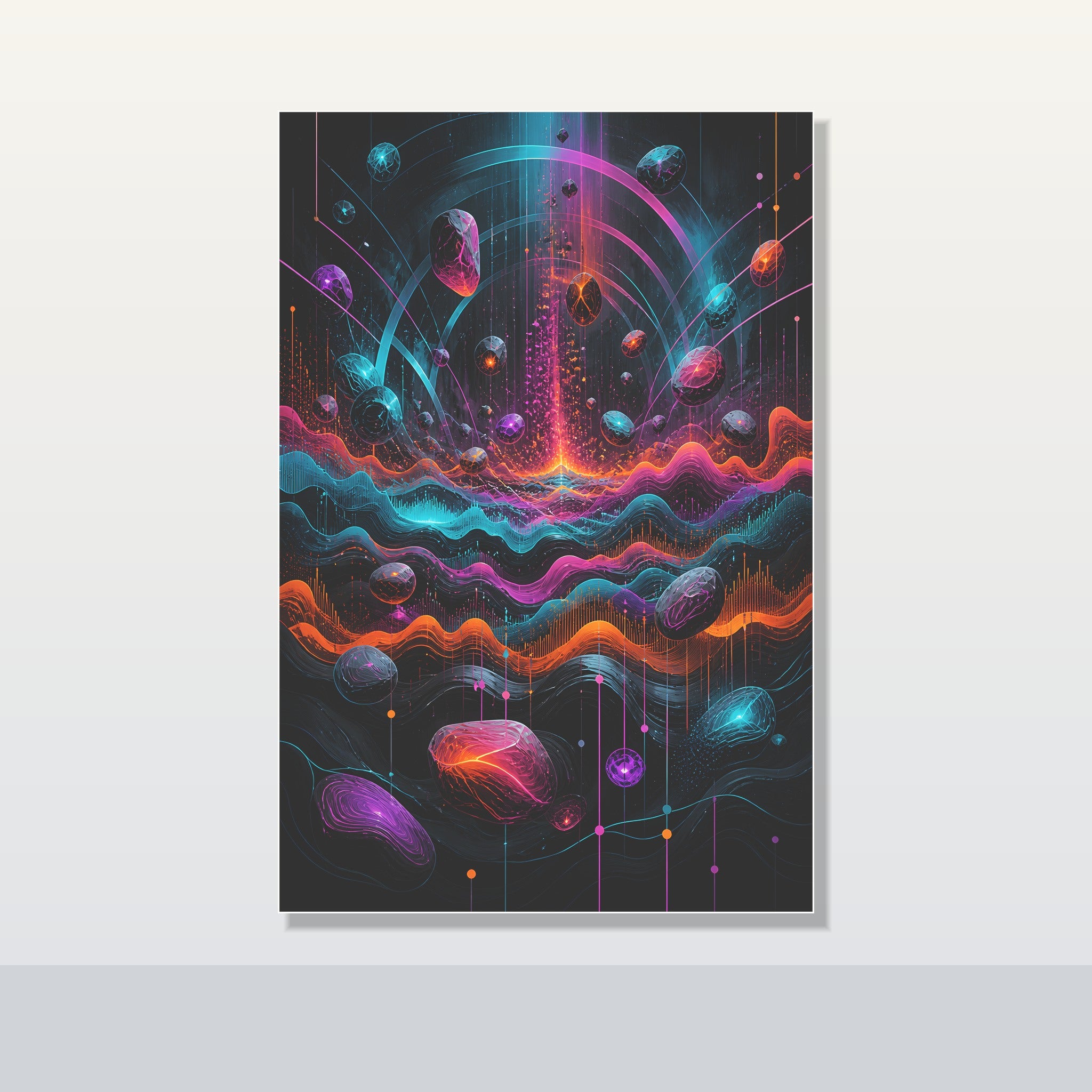 Chromatic Signal Reservoir original KOSVYRE poster shown on a clean unframed display