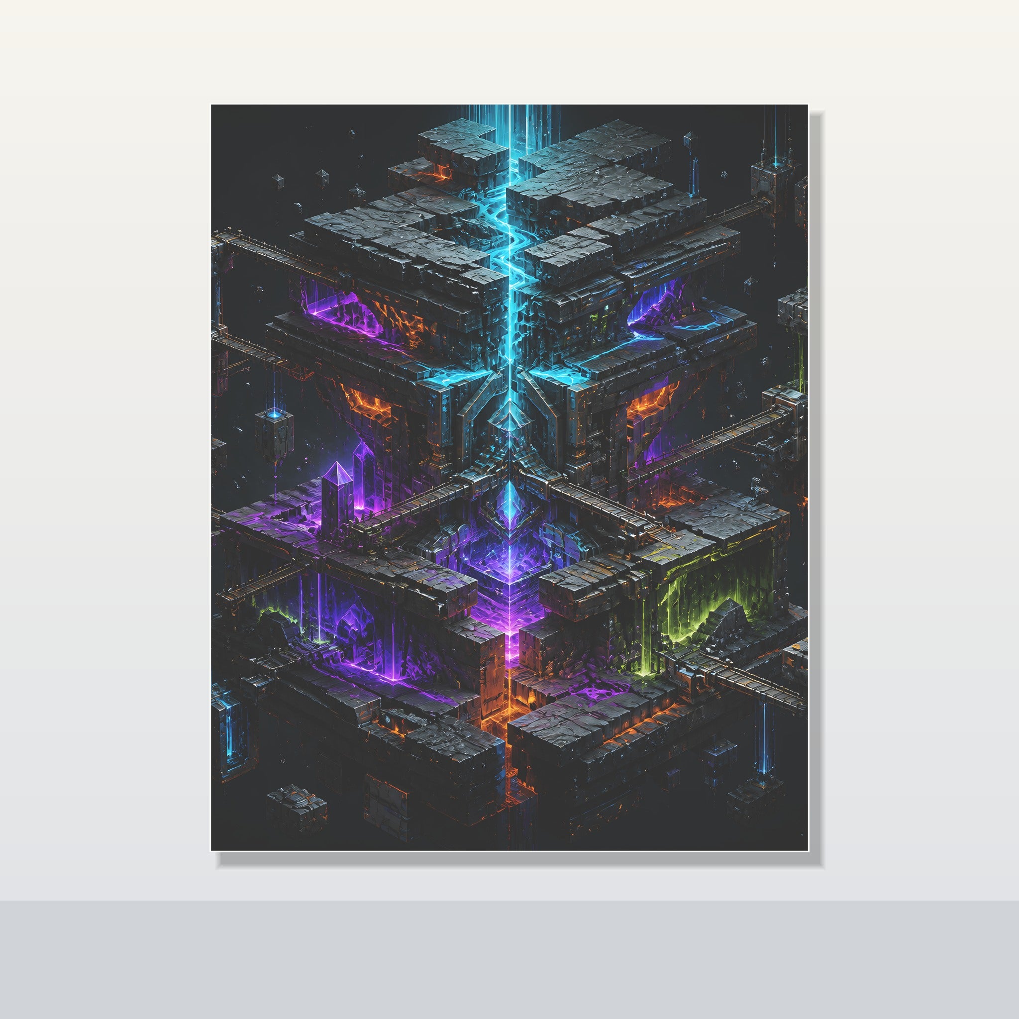 Chromatic Tectonics original KOSVYRE poster shown on a clean unframed display