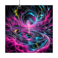 Chromatic Tidal Memory original KOSVYRE art print displayed with binder clips
