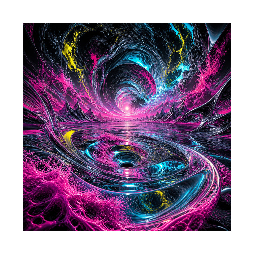 Chromatic Tidal Memory original KOSVYRE art print shown on a clean white display