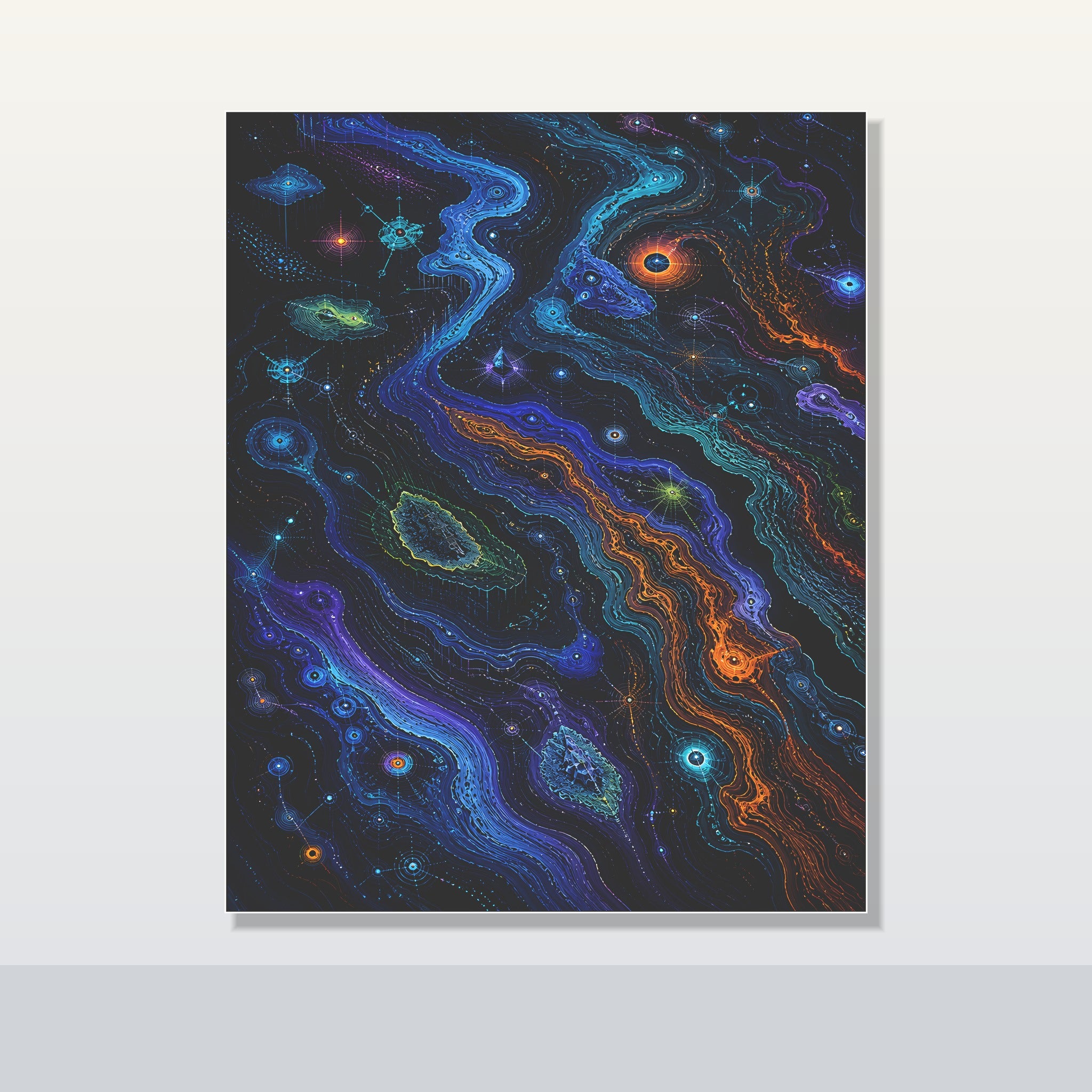 Chromatic Weather Ledger original KOSVYRE poster shown on a clean unframed display