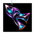 Chrome Meridian Knot original KOSVYRE art print displayed with binder clips
