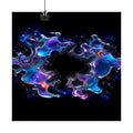 Chrome Tidal Aperture original KOSVYRE art print displayed with binder clips