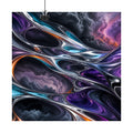 Chrome Weather Loom original KOSVYRE art print displayed with binder clips