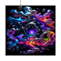 Chrome Weather Veil original KOSVYRE art print displayed with binder clips