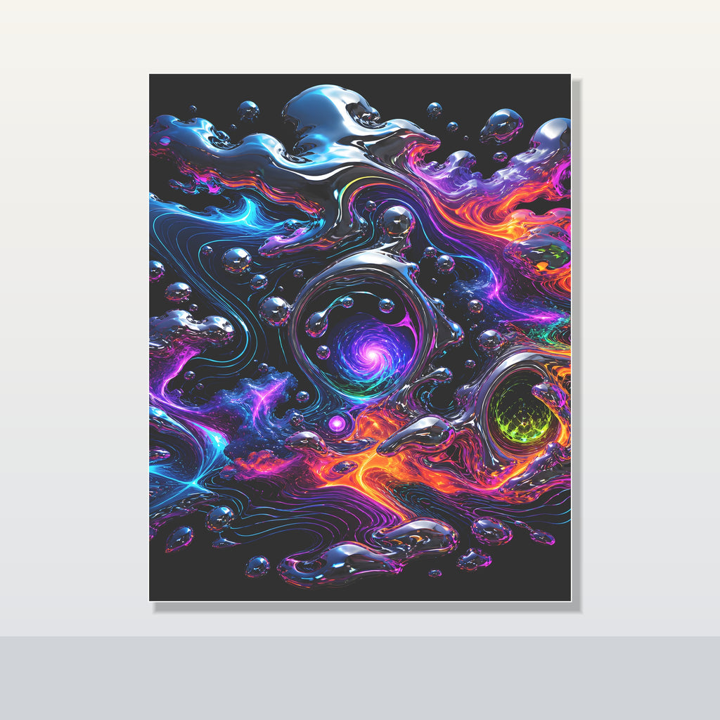 Chrome Weather Veil original KOSVYRE poster shown on a clean unframed display