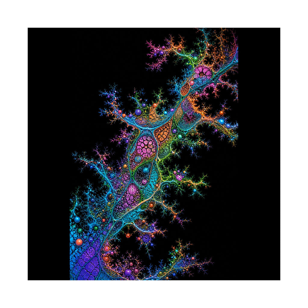 Coral Logic Spread original KOSVYRE art print shown on a clean white display