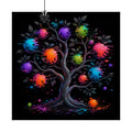 Corrupted Orchard original KOSVYRE art print displayed with binder clips