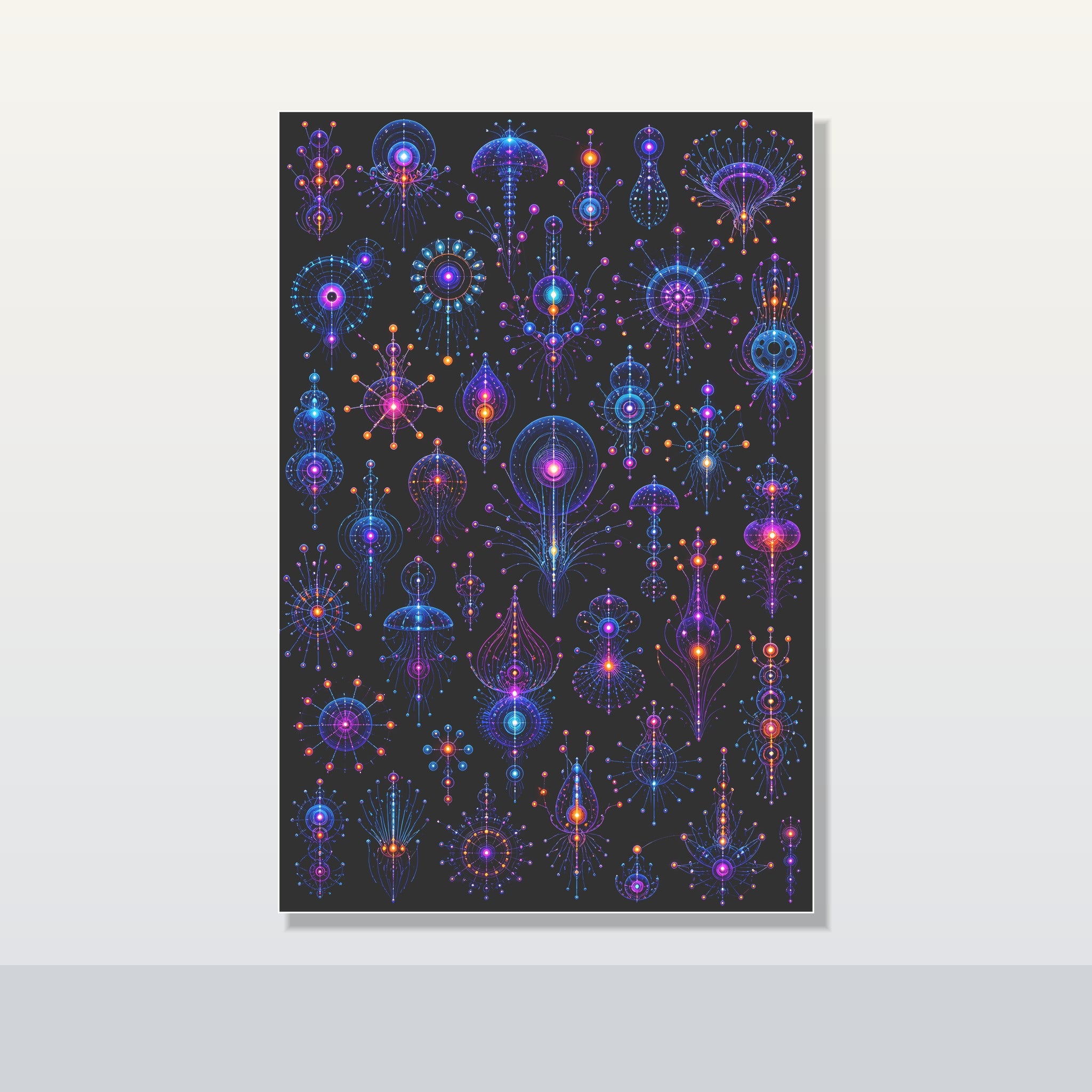 Deep Signal Menagerie original KOSVYRE poster shown on a clean unframed display