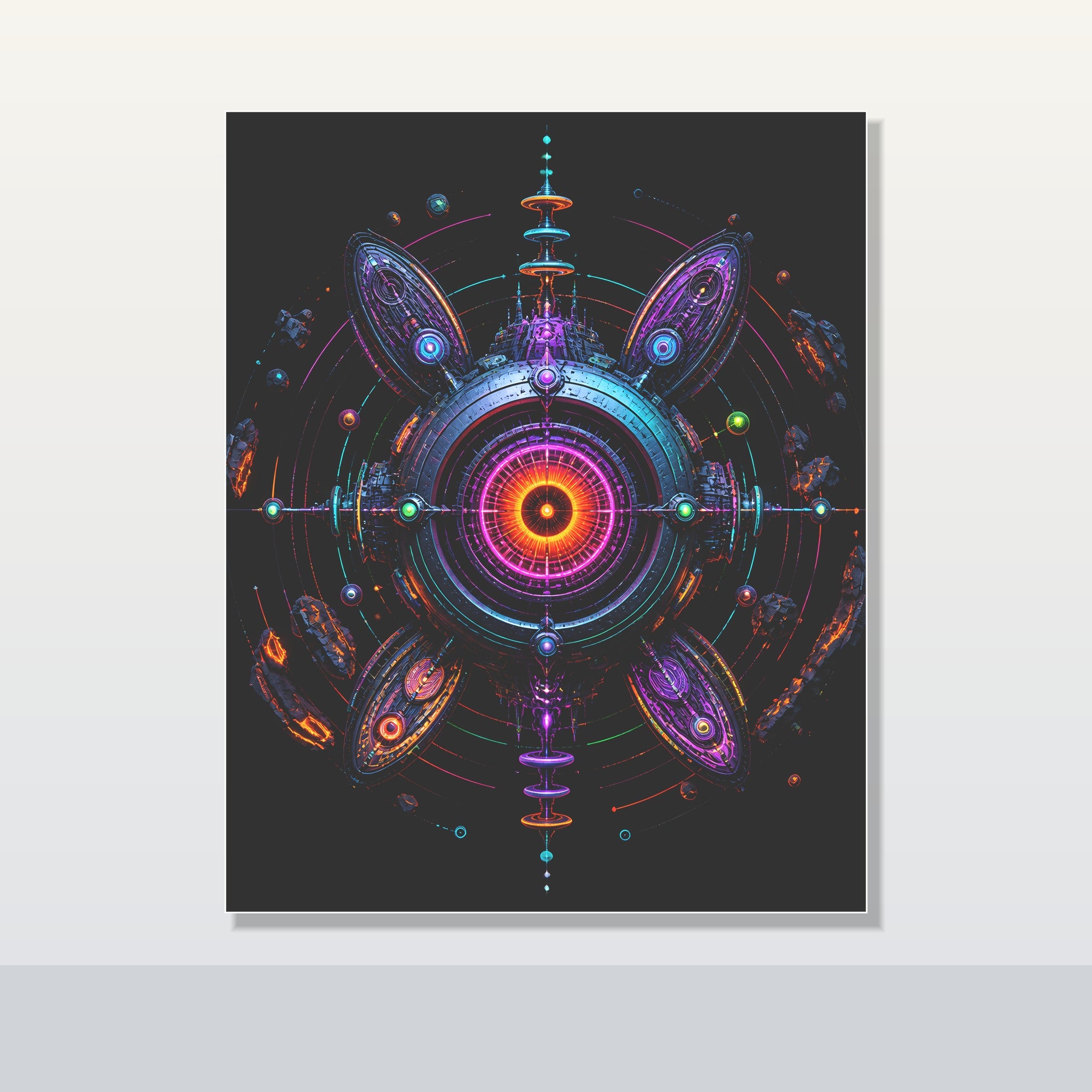 Deep Space Dialtone original KOSVYRE poster shown on a clean unframed display