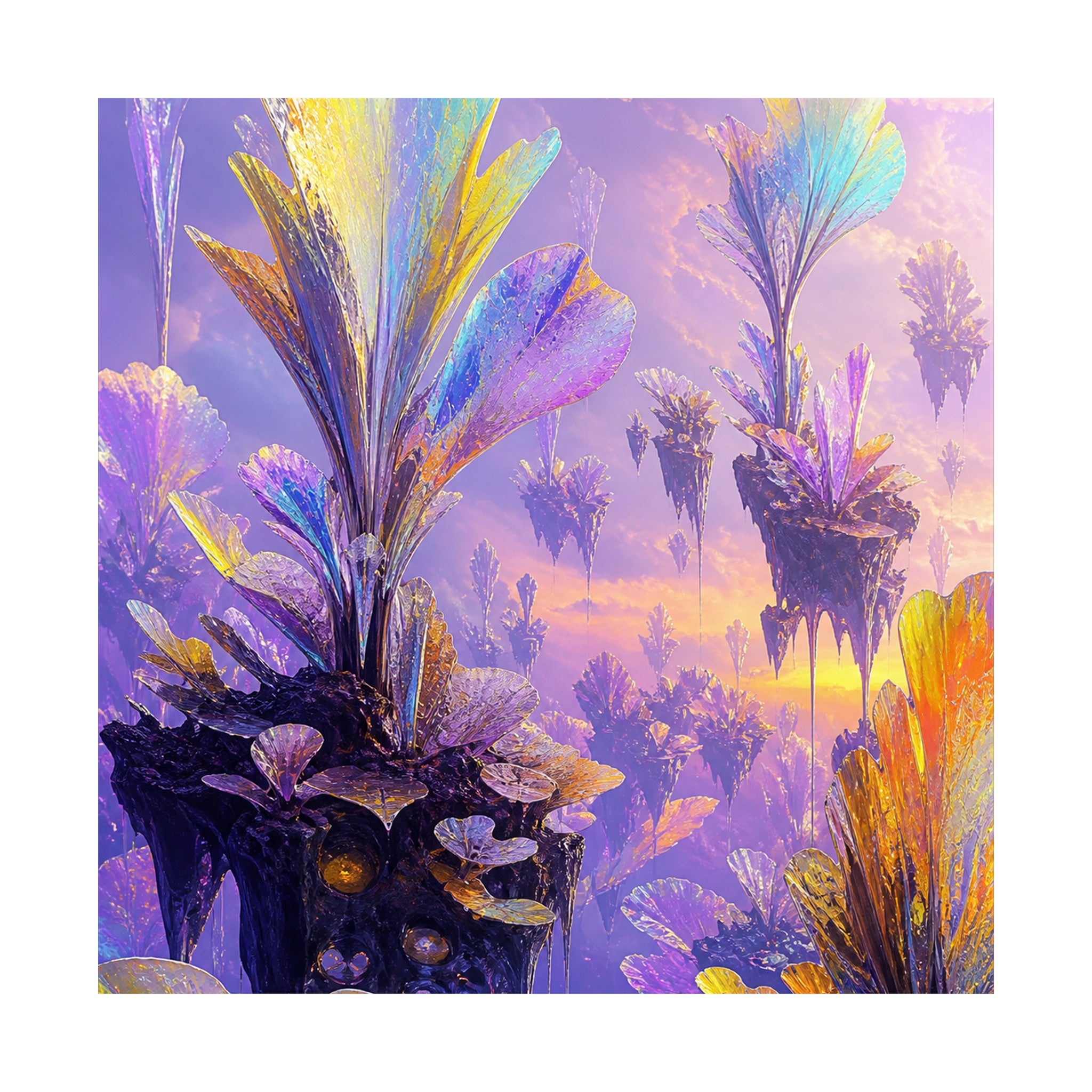 Elsewhere Orchard original KOSVYRE art print shown on a clean white display
