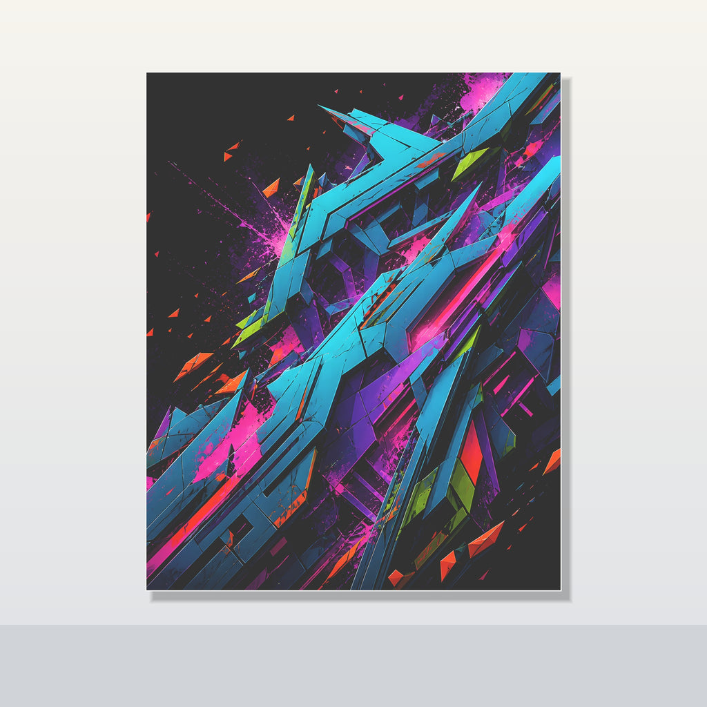 Feral Geometry Index original KOSVYRE poster shown on a clean unframed display
