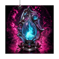 Flux Reliquary original KOSVYRE art print displayed with binder clips
