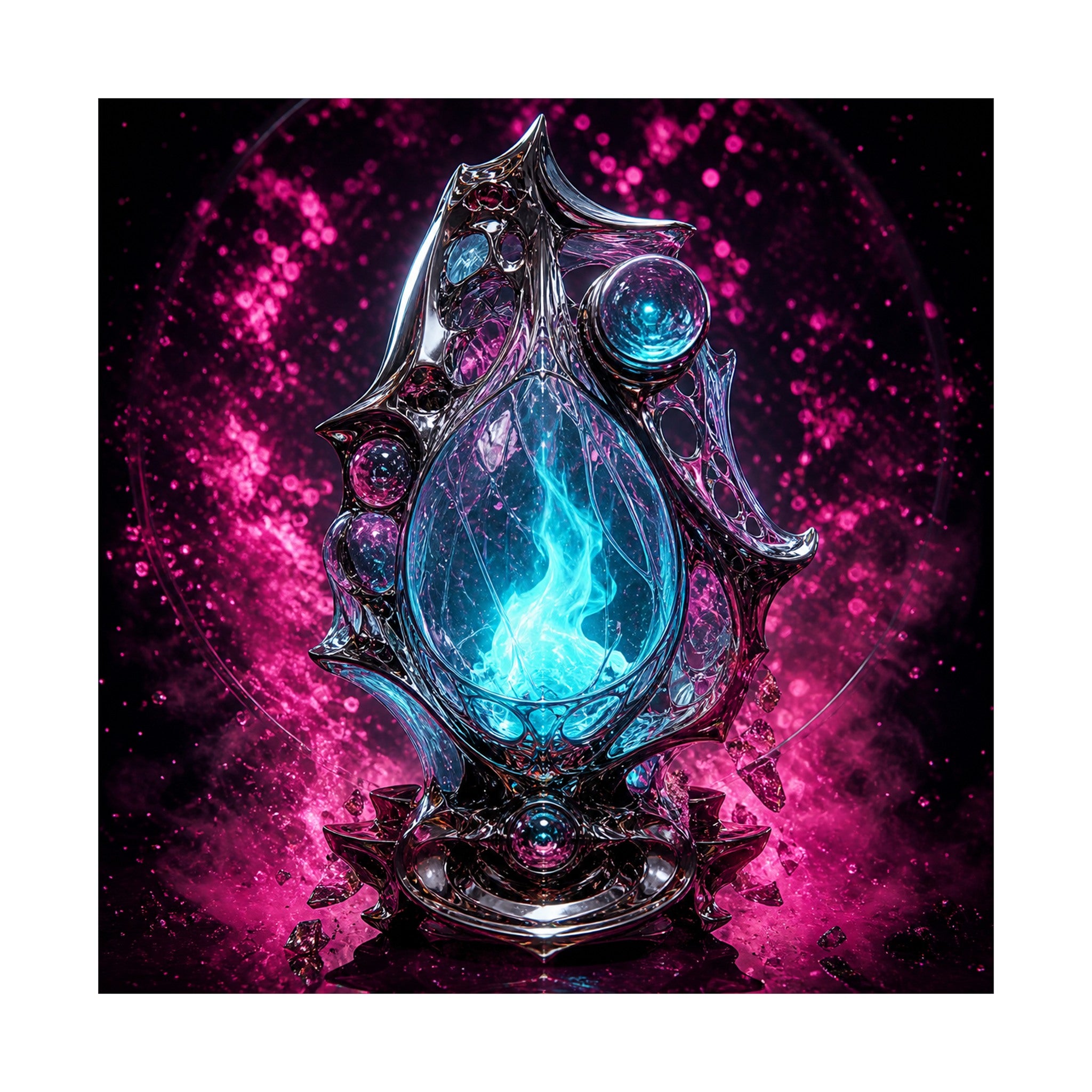 Flux Reliquary original KOSVYRE art print shown on a clean white display