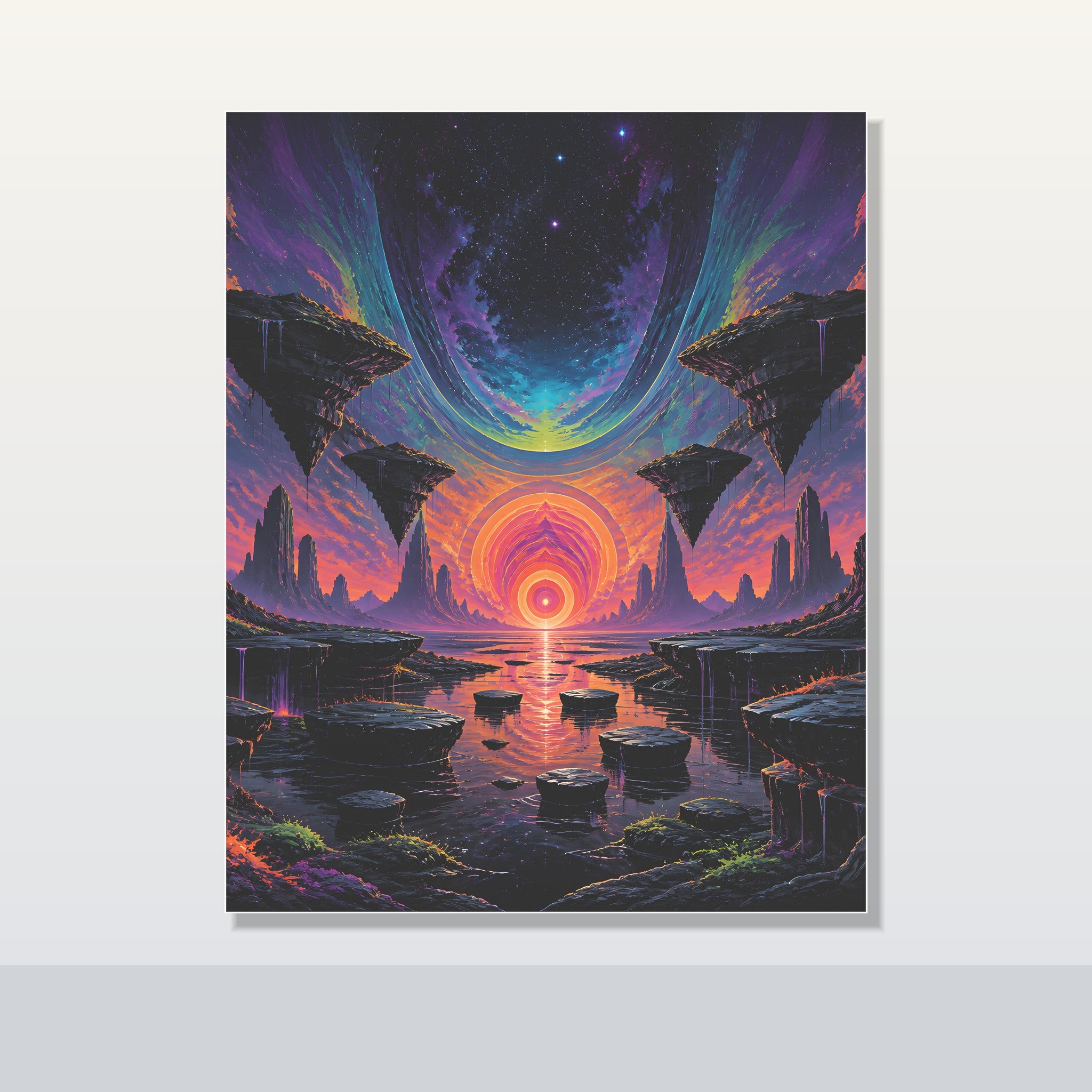 Folded Horizon original KOSVYRE poster shown on a clean unframed display