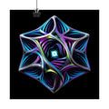 Geometry That Breathes original KOSVYRE art print displayed with binder clips