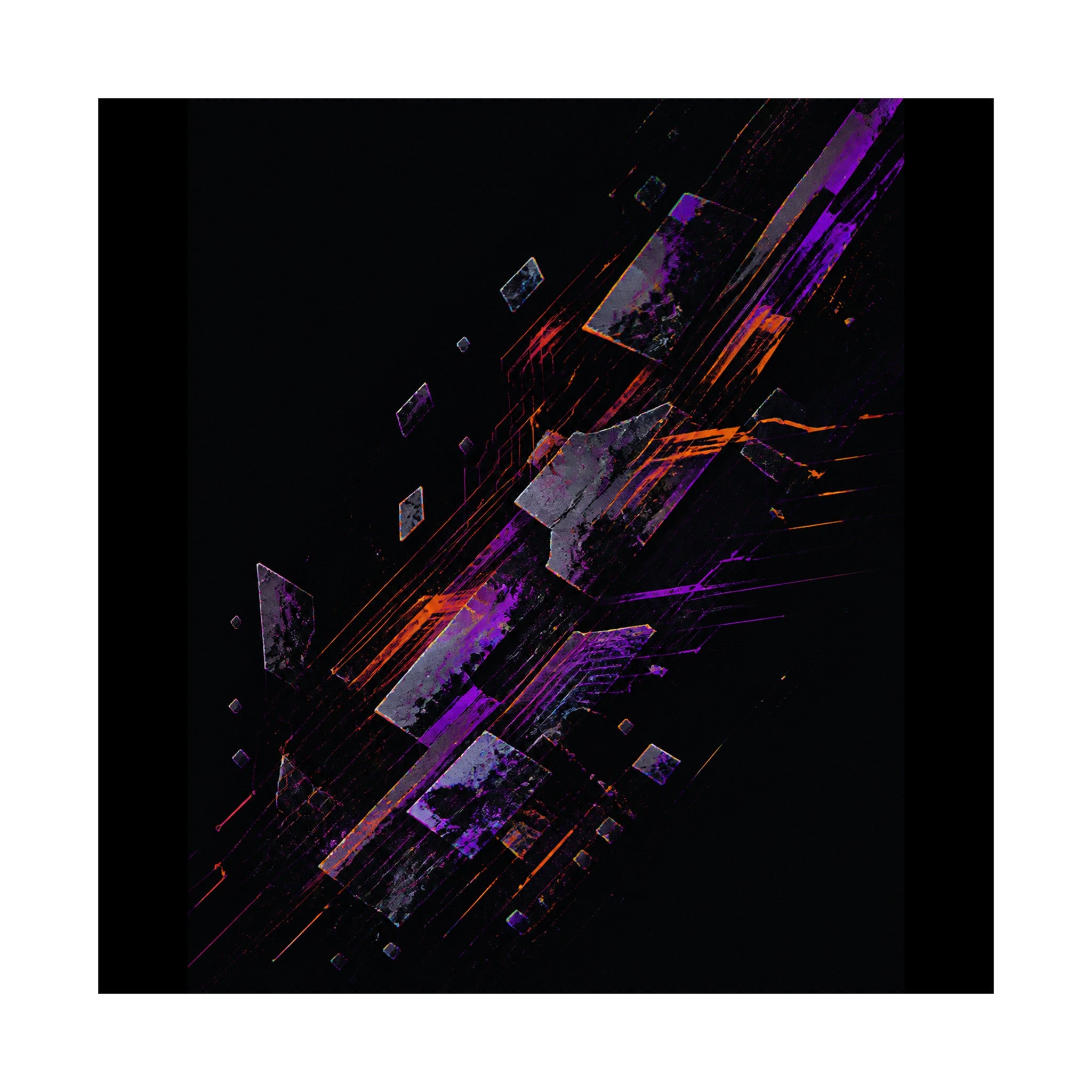 Ghost Circuit Parade original KOSVYRE art print shown on a clean white display