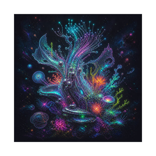 Ghost Circuit Reef original KOSVYRE art print shown on a clean white display