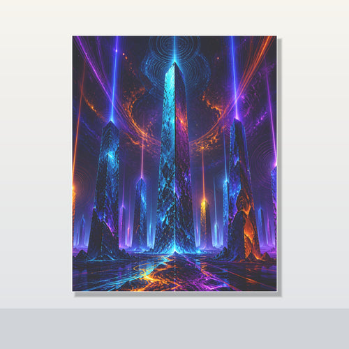 Ghost Geometry original KOSVYRE poster shown on a clean unframed display