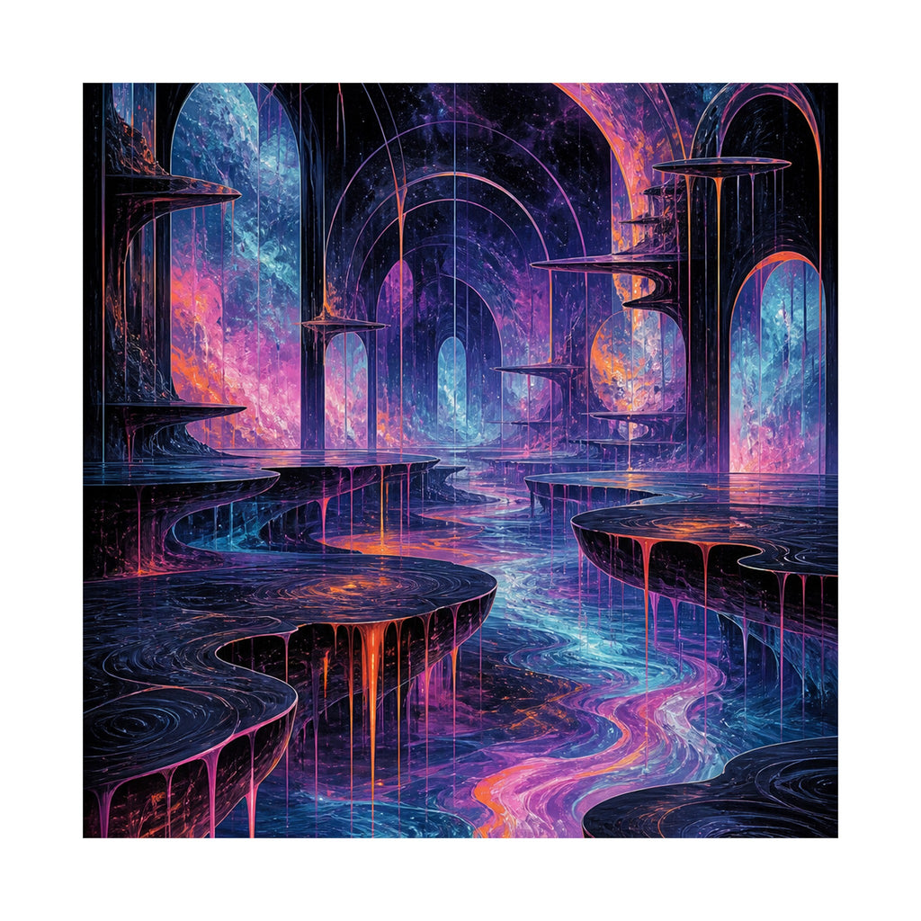 Ghost Relay Basin original KOSVYRE art print shown on a clean white display
