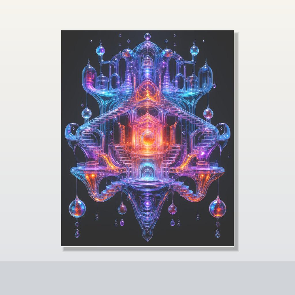 Glass Current Reliquary original KOSVYRE poster shown on a clean unframed display