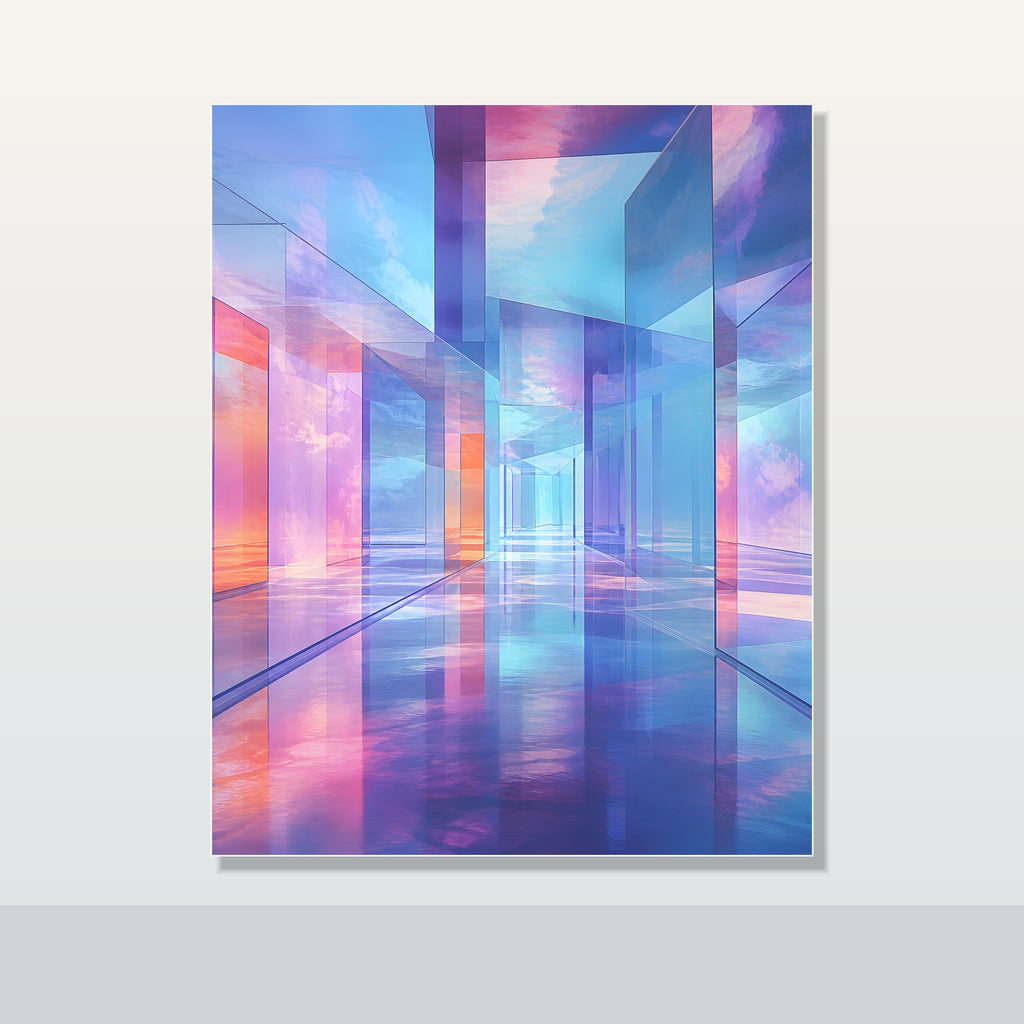 Glass Memory Corridor original KOSVYRE poster shown on a clean unframed display