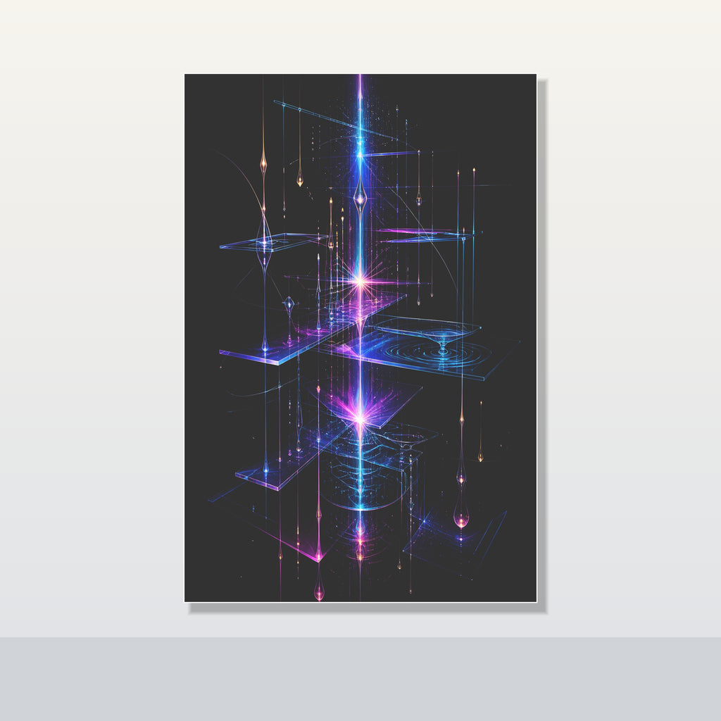 Glass Meridian Relay original KOSVYRE poster shown on a clean unframed display