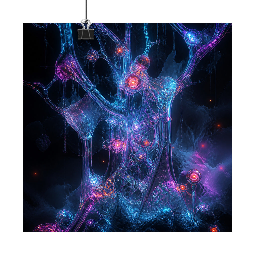 Glassroot Weather original KOSVYRE art print displayed with binder clips
