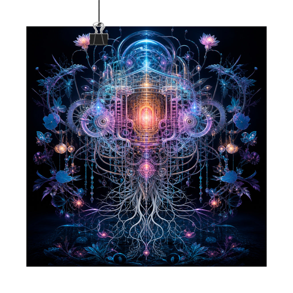 Gossamer Engine original KOSVYRE art print displayed with binder clips