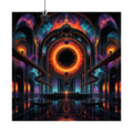 Hollow Sun Terminal original KOSVYRE art print displayed with binder clips
