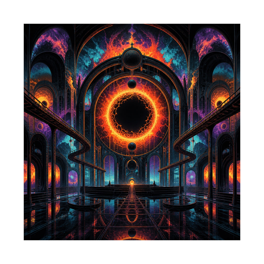 Hollow Sun Terminal original KOSVYRE art print shown on a clean white display