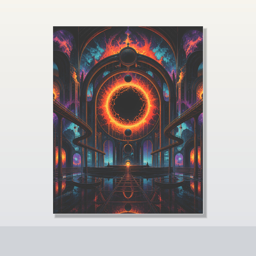 Hollow Sun Terminal original KOSVYRE poster shown on a clean unframed display