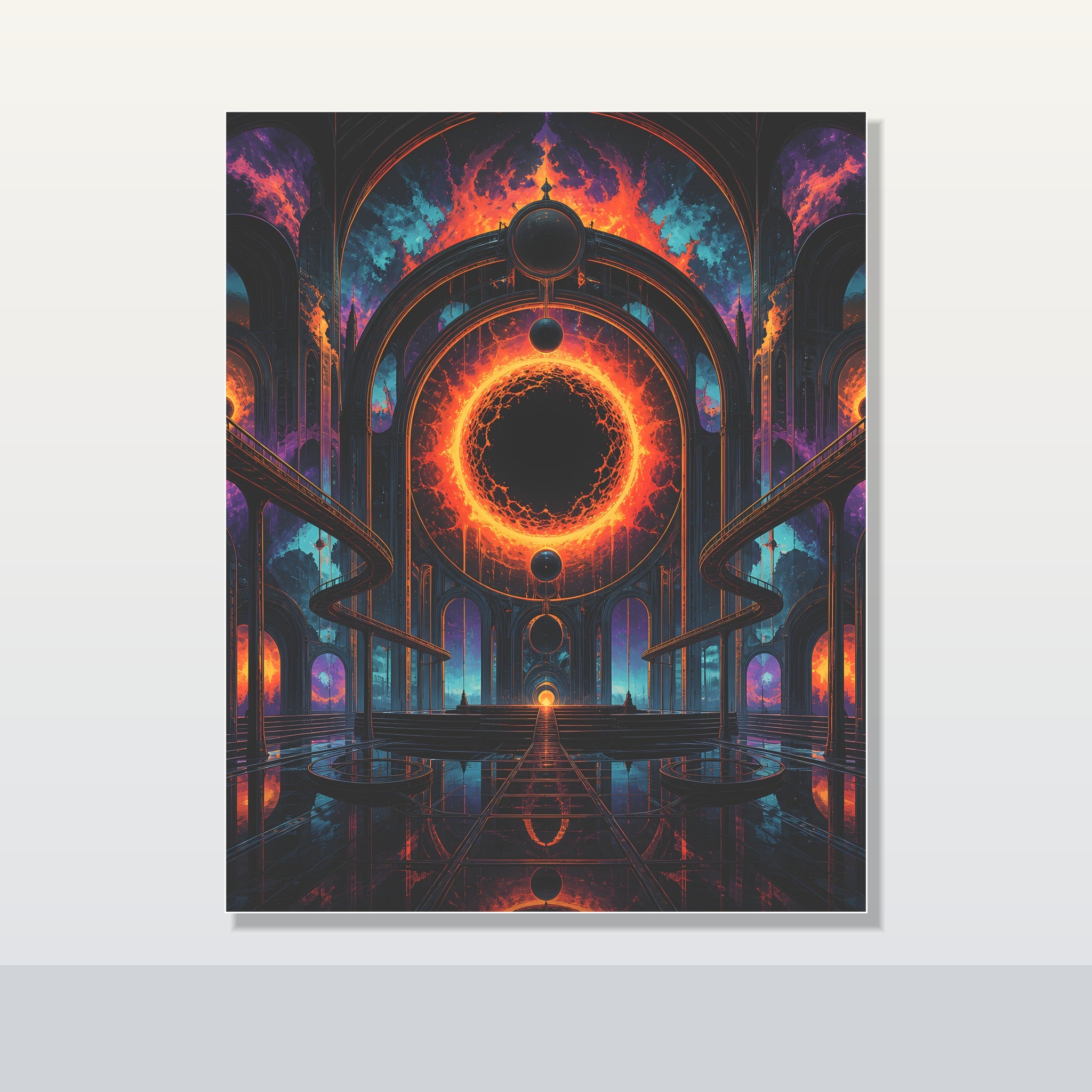 Hollow Sun Terminal original KOSVYRE poster shown on a clean unframed display