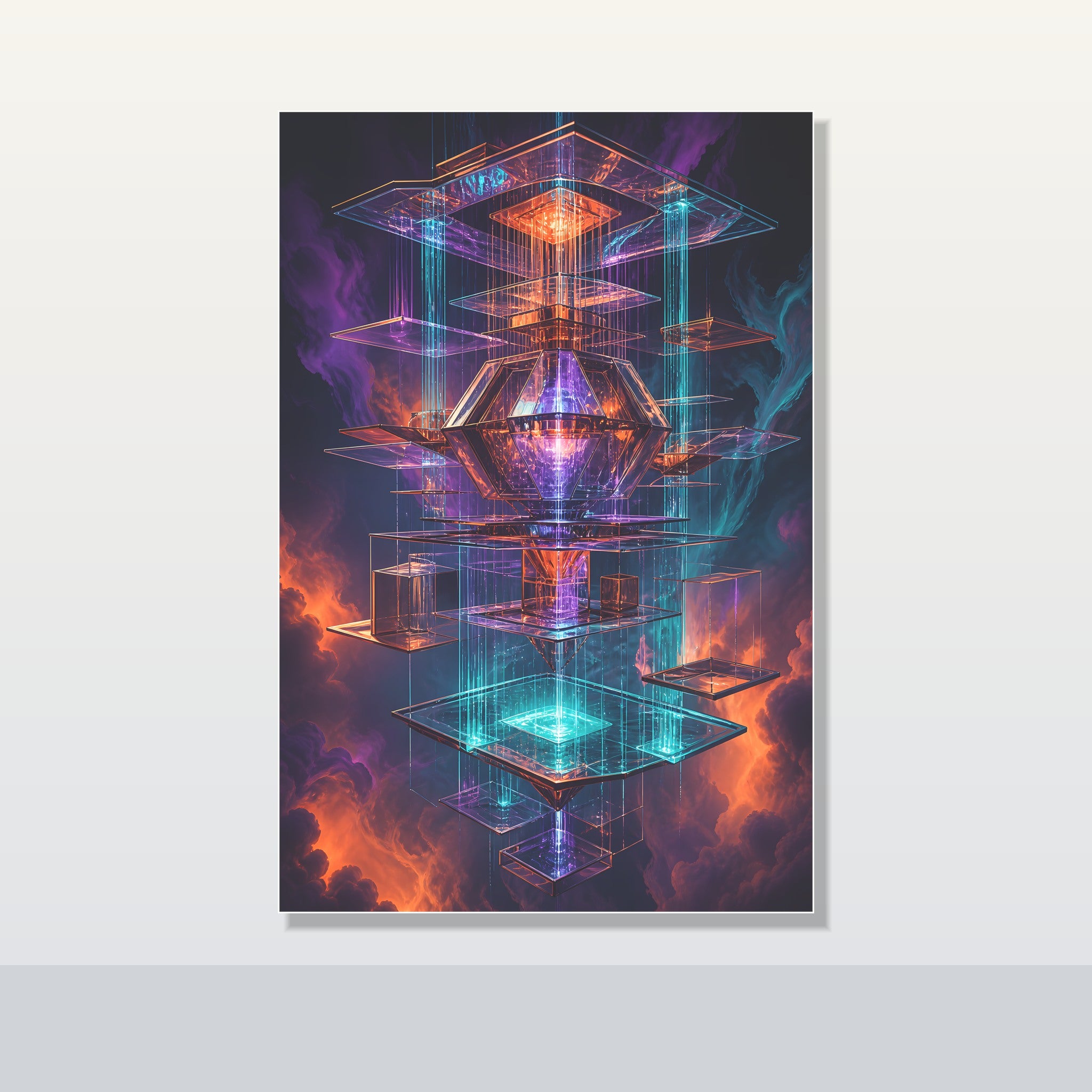 Impossible Rain Processor original KOSVYRE poster shown on a clean unframed display