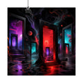 Infrared Orchard of Doors original KOSVYRE art print displayed with binder clips
